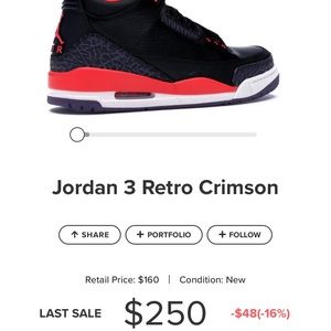 Jordan Crimson 3s
